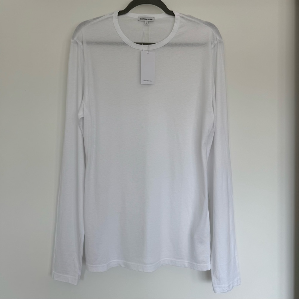 Cotton Citizen White Long Sleeve Tee